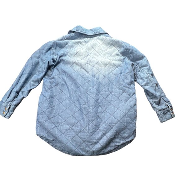 Tribal Jeans Long Button Front Quilted Jacket Barn Coat Fisherman Cottage Gorp S - Picture 6 of 7